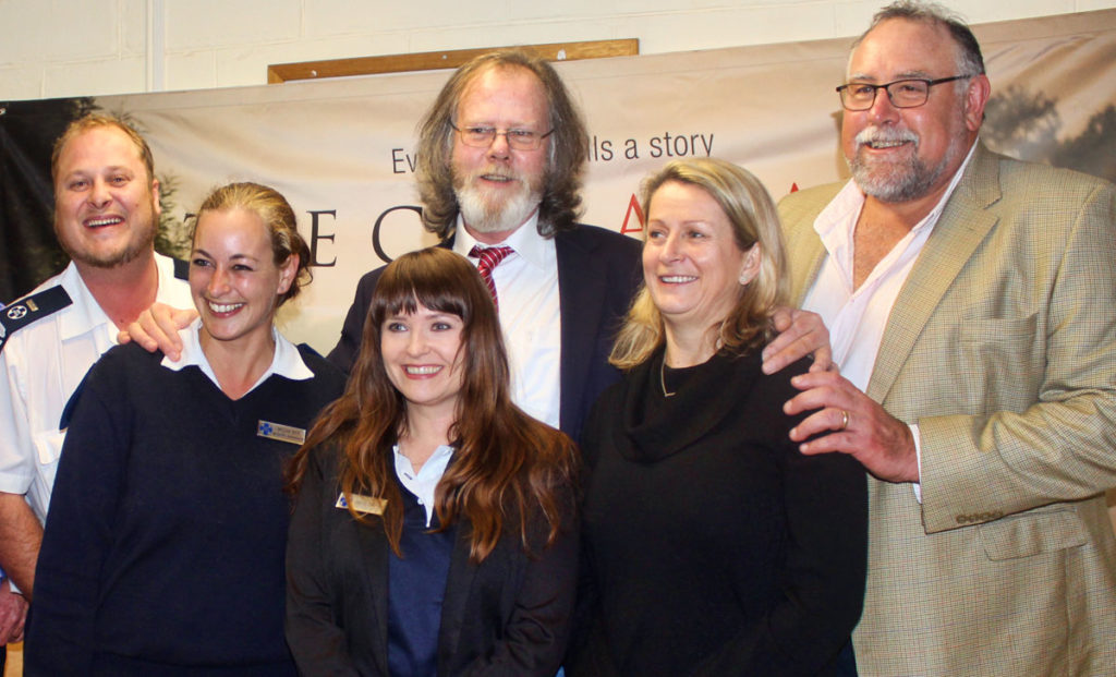 A few of our favourite friends Inspectors Shaun Giles and CoGH Wildlife Unit Supervisor Inspector Megan Reid join CoGH SPCA Bequest Officer Joette Emerton in a group shot with The Cape Aflame Project's Mike Golby, Kate Dearlove and Kevin Gleeson. Photograph: Tara McGovern