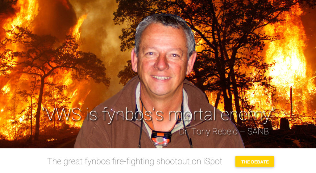 SANBI Restoration Ecologist Dr Tony Rebelo slams VWS blanket fire suppression policy